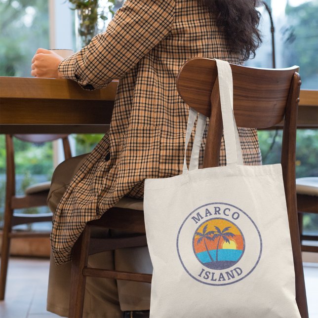 Marco Island, Florida Faded Classic Style Tote Bag (Creator Uploaded)