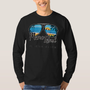 Marco Island Florida - Palm Tree Sunglasses Souven T-Shirt