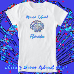 Marco Island Florida Pretty Mosaic Seashell T-Shirt