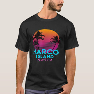 Marco Island Florida Retro 80s T-Shirt