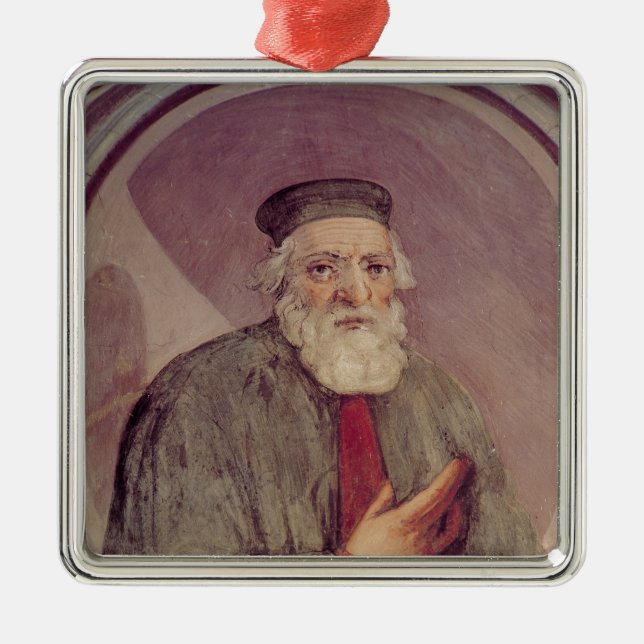 Marco Polo  from the 'Sala del Mappamondo' Metal Tree Decoration (Front)