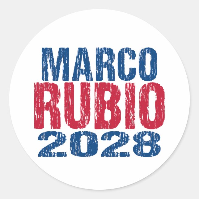 Marco Rubio 2028 (dis) Classic Round Sticker (Front)