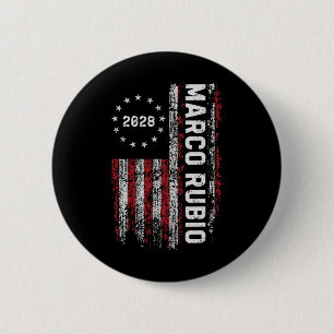 Marco Rubio 2028 President 48 Election Campaign Us 6 Cm Round Badge