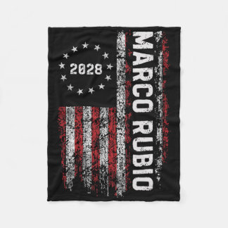 Marco Rubio 2028 President 48 Election Campaign Us Fleece Blanket