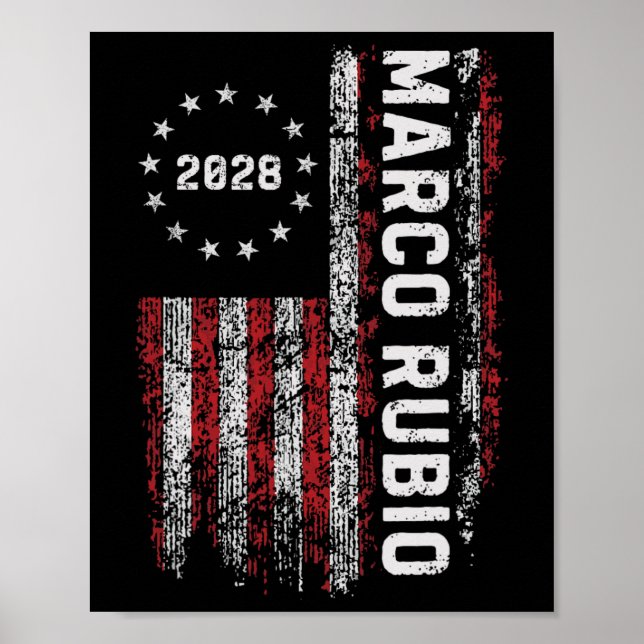Marco Rubio 2028 President 48 Election Campaign Us Poster (Front)