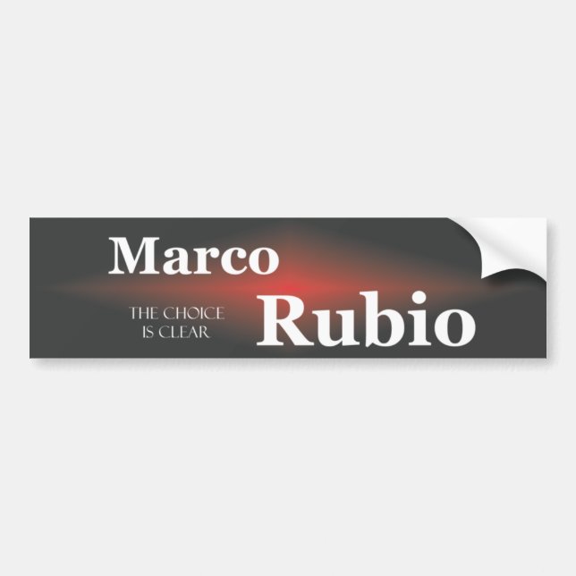 Marco Rubio 5.1 Bumper Sticker (Front)