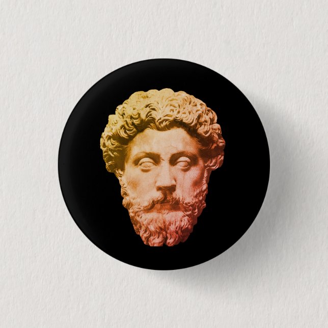 Marcus Aurelius 3 Cm Round Badge (Front)