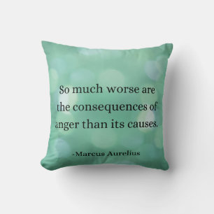 Marcus Aurelius: Conquer Anger, Find Inner Peace Cushion