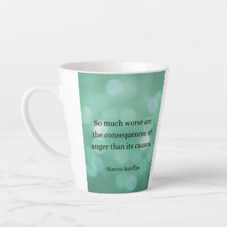 Marcus Aurelius: Conquer Anger, Find Inner Peace Latte Mug