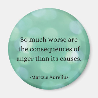 Marcus Aurelius: Conquer Anger, Find Inner Peace Magnet