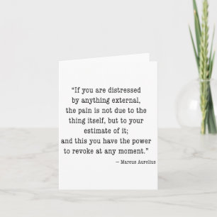 Marcus Aurelius Quote Tee Thoughts On Perspective Card