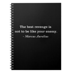 Marcus Aurelius Revenge Stoic Quote Notepad Notebook