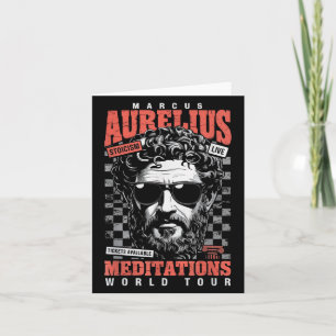 Marcus Aurelius Stoic Philosoper Quote Motivationa Card