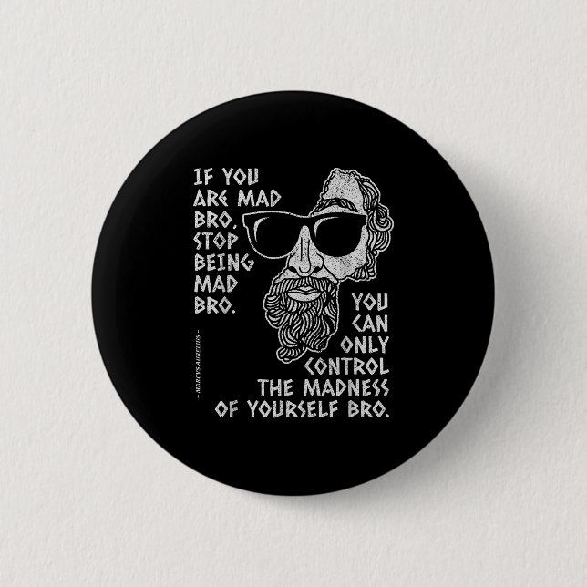 Marcus Aurelius Stoic Philosopher Ancient Roman Jo 6 Cm Round Badge (Front)