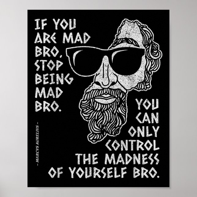 Marcus Aurelius Stoic Philosopher Ancient Roman Jo Poster (Front)