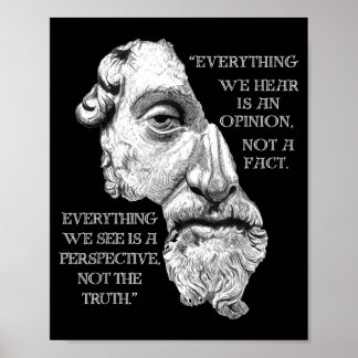 Marcus Aurelius Stoic Philosophy Novel Philosopher Poster