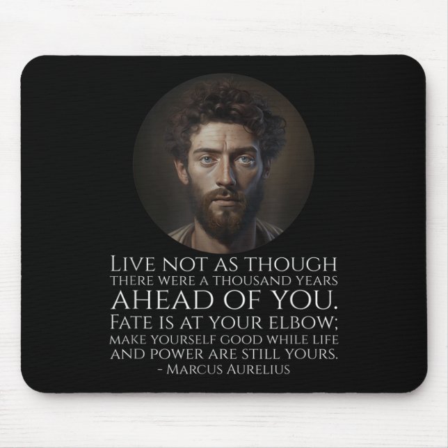 Marcus Aurelius Stoicism - Roman Stoic Philosophy  Mouse Pad (Front)
