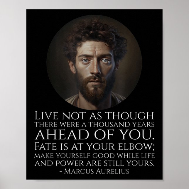 Marcus Aurelius Stoicism - Roman Stoic Philosophy  Poster (Front)