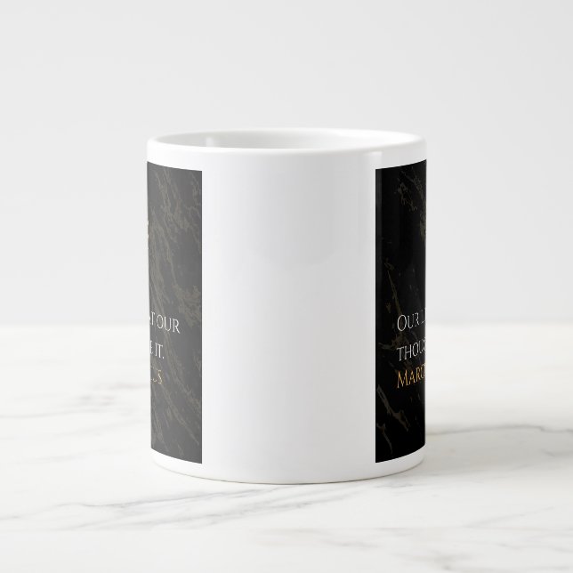 Marcus Aurelius's Truth: Shaping Life Large Coffee Mug (Front)