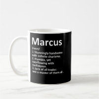 MARCUS Definition Personalised Name Funny Birthday