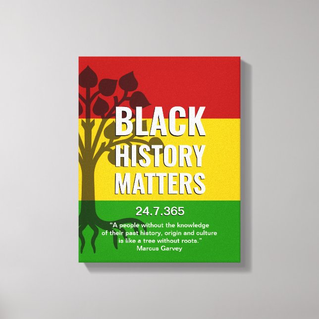 MARCUS GARVEY Black History Canvas Print (Front)