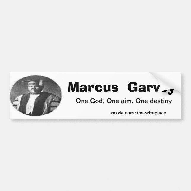 Marcus Garvey Bumper Sticker (Front)