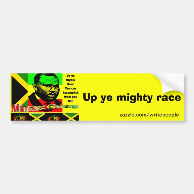 marcus garvey quote bumper sticker (Front)