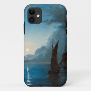 Marcus Larson hav-i-mansken-1848.water boat nature iPhone 11 Case