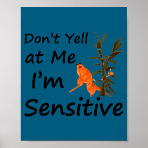 Marcus the worm don't yell at me i'm sensitive mem poster