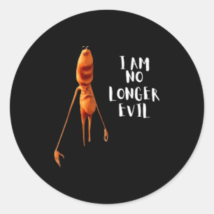 Marcus The Worm I Am No Longer Evil  Classic Round Sticker