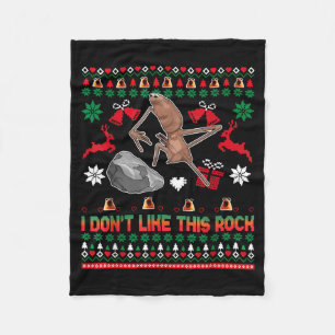 Marcus The Worm I Don't Like This Rock  Fleece Blanket