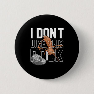 Marcus The Worm I Don't Like This Rock Funny Meme 6 Cm Round Badge