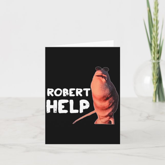 Marcus The Worm Meme Funny Graphics Vrchat Robert  Card (Front)