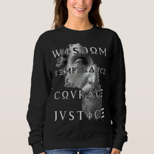 Marcus Virtues of Stoicism Wisdom Courage Temperan Sweatshirt