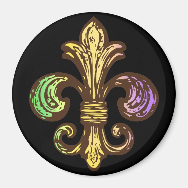 Mardi Fleur de Gras Magnet (Front)