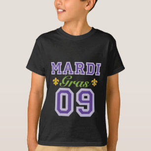 Mardi Gras 09 Kids Dark T shirt