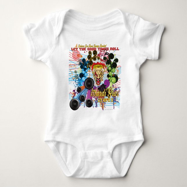 Mardi-Gras 2011 The Joker II Baby Bodysuit (Front)