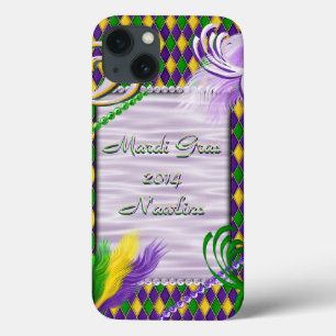Mardi Gras 2014 New Orleans Harlequin iPhone 13 Case