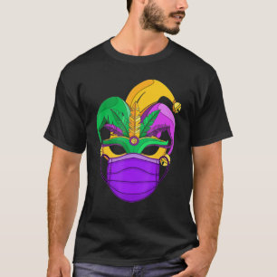Mardi Gras 2022  Mardi Gras Parade Beads Mask Feat T-Shirt