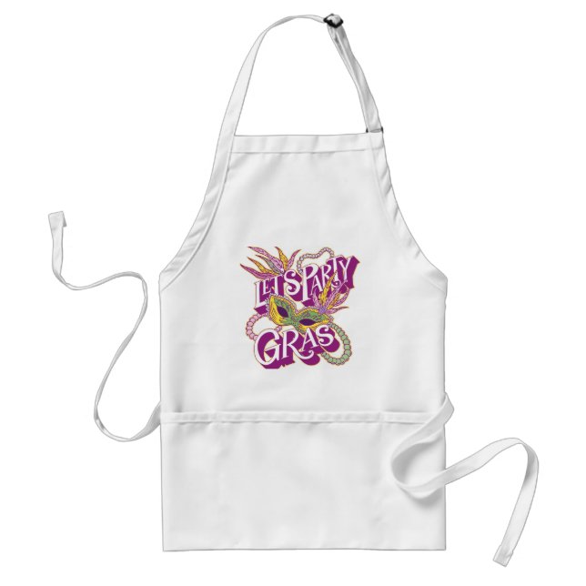 Mardi Gras 2022 Mask Standard Apron (Front)