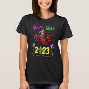 Mardi Gras 2023 Crawfish New Orleans Beads Carniva T-Shirt