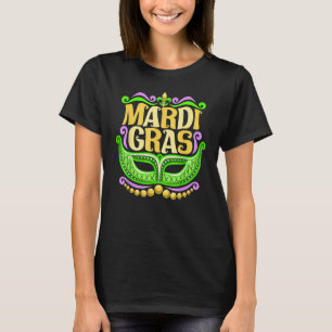 Mardi Gras 2023 Mask Beads New Orleans Festival Ca T-Shirt