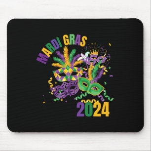 Mardi Gras 2024 Mask Mardi Gras Party For Men Wome Mouse Pad