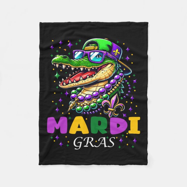 Mardi Gras 2025 For Men Woman Kids  Fleece Blanket (Front)