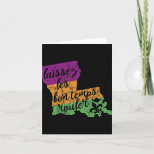 Mardi Gras 2025 Laissez Les Bon Temps Rouler New O Card