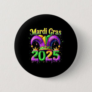 Mardi Gras 2025 Outfits For Men Women 1  6 Cm Round Badge