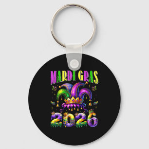 Mardi Gras 2026 Jester Outfit Kids Girls Boys Men  Key Ring