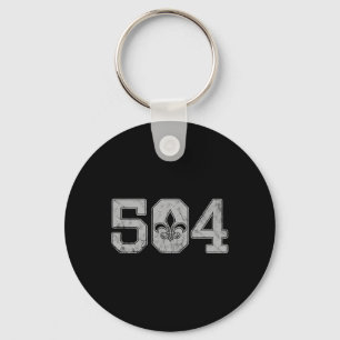 Mardi Gras 504 T Shirt Nola New Orleans Louisiana Key Ring