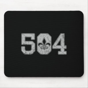Mardi Gras 504 T Shirt Nola New Orleans Louisiana  Mouse Pad