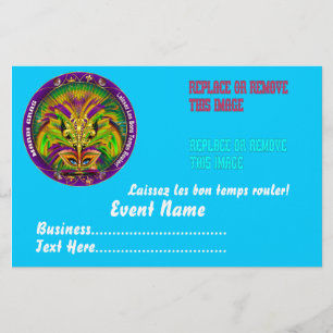 Mardi Gras 5.5" x 8.5"  Please View Notes Flyer